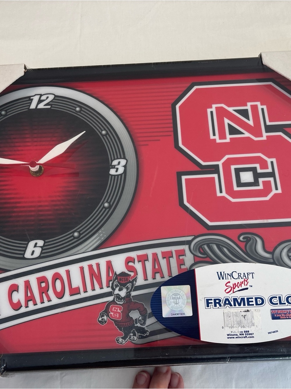 North Carolina State Framed Wall Clock- New